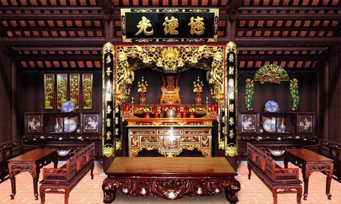 Bàn thờ là nơi để bày tỏ sự thương tiếc, lòng biết ơn của mình với tổ tiên